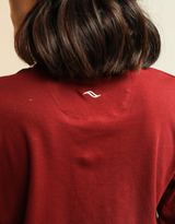 Tee-shirt bordeaux - coton bio Pima - Femme