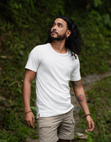 Tee-shirt Blanc - coton bio Pima - Unisexe