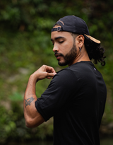 Tee-shirt Noir - coton bio Pima - Unisexe