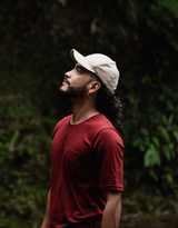 Tee-shirt bordeaux - coton bio Pima - Unisexe