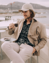 Chemise Khuna 3/4 Noir - Coton Pima Bio & Commerce équitable