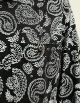 Chemise Khuna 3/4 Noir - Coton Pima Bio & Commerce équitable