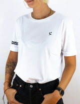 Tee-shirt Blanc "Maya" - coton bio Pima